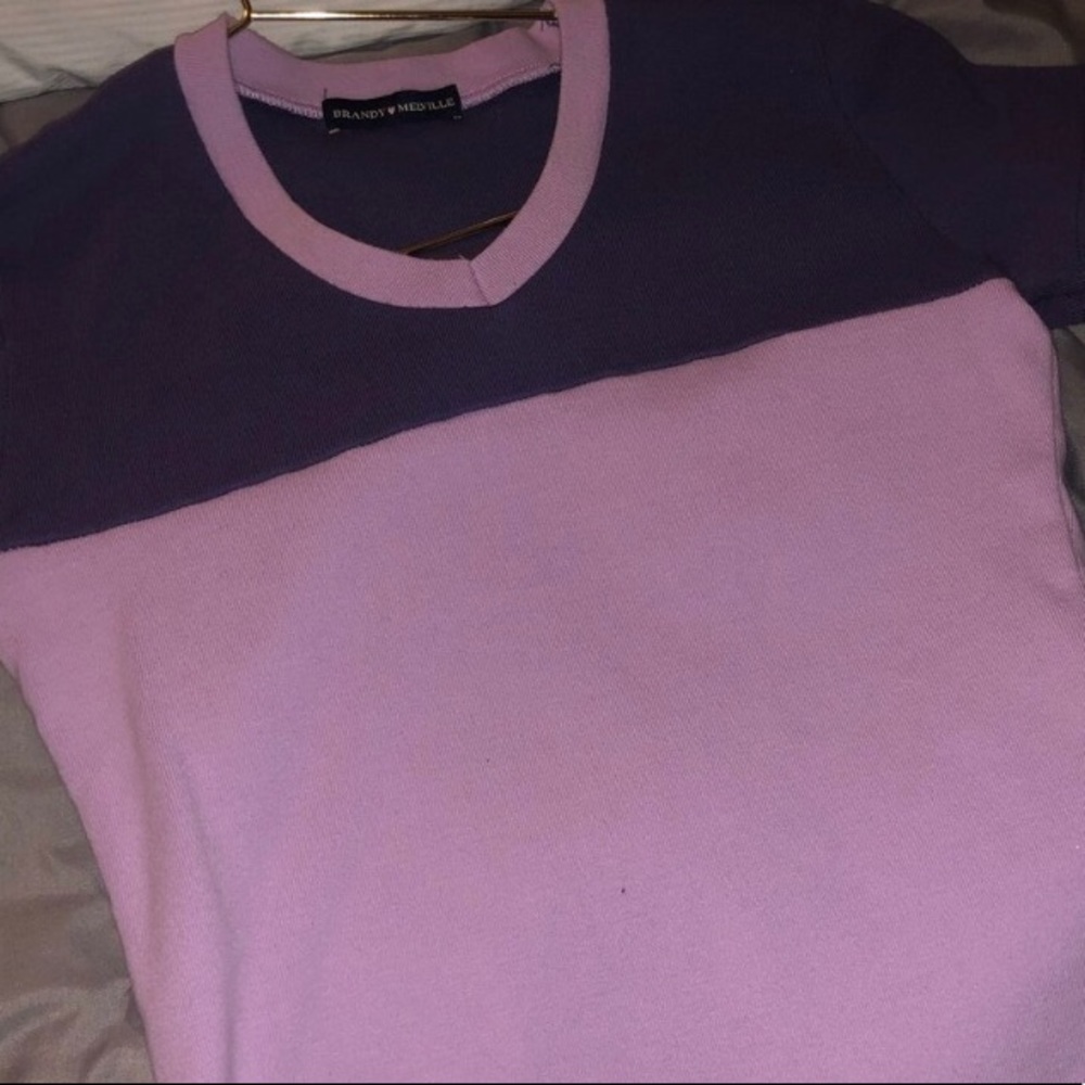 brandy melville purple avery top